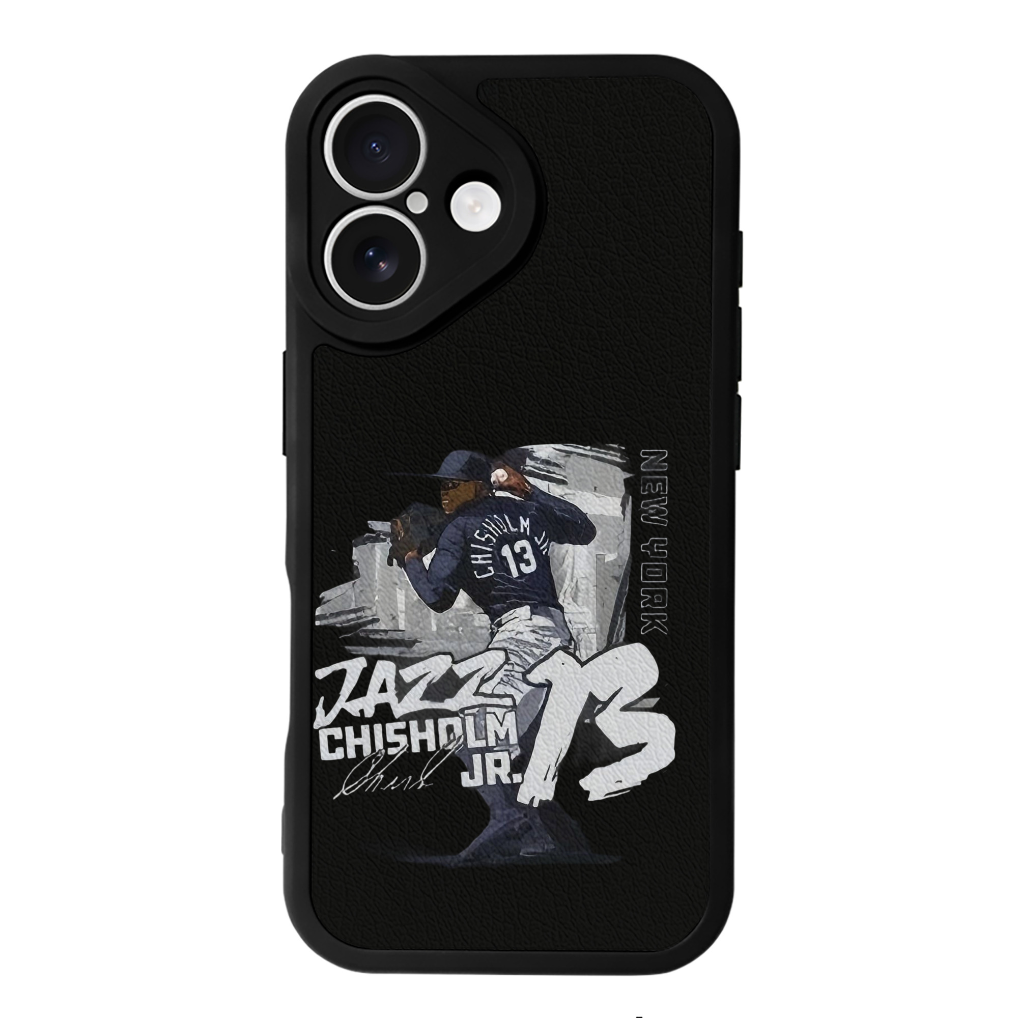 Jazz Chisholm Jr. 20 IPhone 16 Silicone Leather Case – UV Print, Lambskin Texture – Perfect Fit, Wireless Charging Compatible, Scratch Resistant, Precise Cutouts – Stylish Protection For IPhone 16